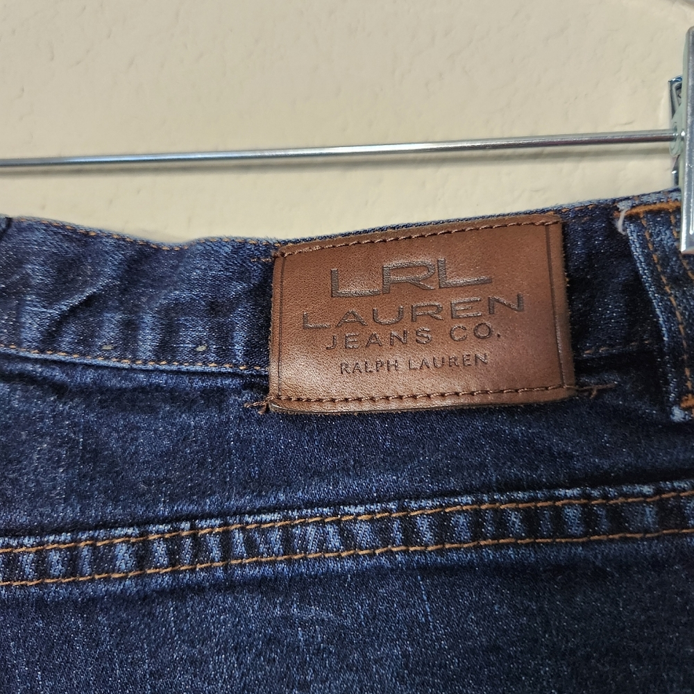 Women's Lauren Ralph Lauren Dark Wash Classic Straight Denim Jeans Size 8 - Picture 4 of 7